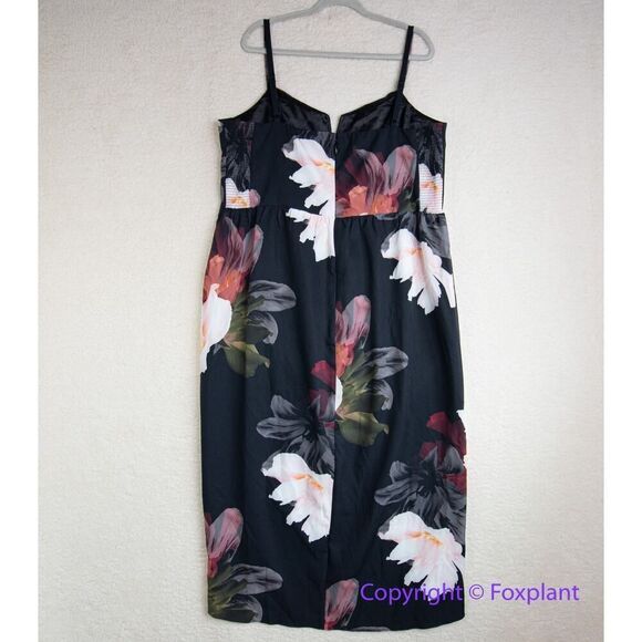 New! City Chic Pixel Floral Print Sleeveless Dress, size 20 - Picture 8 of 16